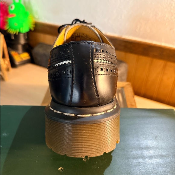 Dr. Martens Black and White Brogue Loafers 3989 - Picture 9 of 10